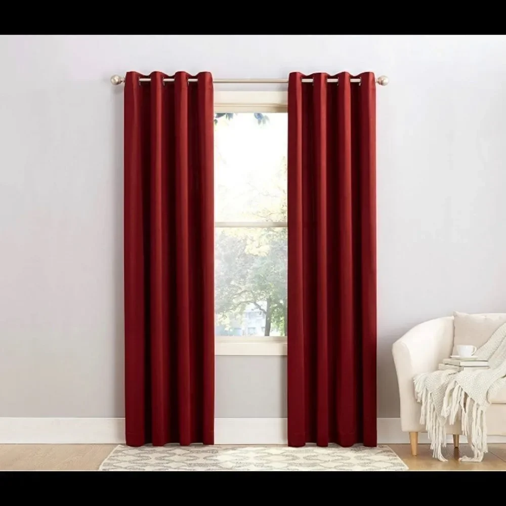 Sun‎ Zero Barrow Energy Efficient Grommet Curtain Panel, 54